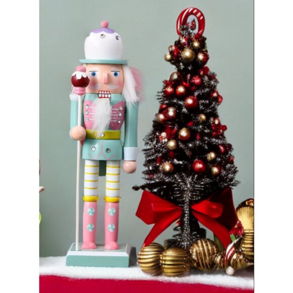 Christmas Nutcracker Soldier Wooden Statue Xmas Holiday Decor Table Decoration - Picture 10 of 16